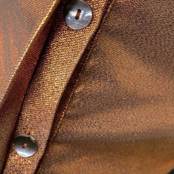 Kamperett Vuelo Copper Jacquard Strapless Dress - Picture 7 of 13